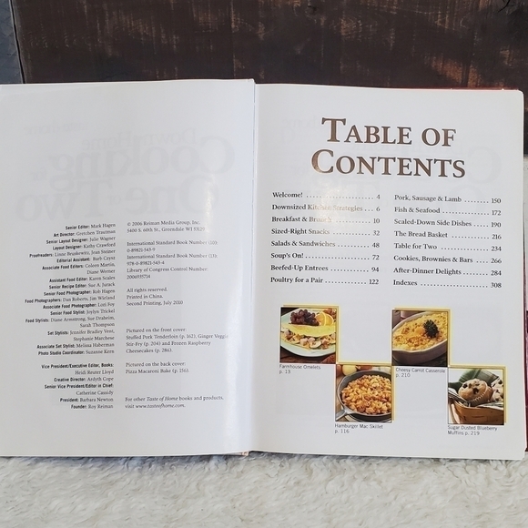 TASTE of Home Down Home Cooking For One Or Two Hardcover Cookbook 400+ Recipes - Picture 5 of 9